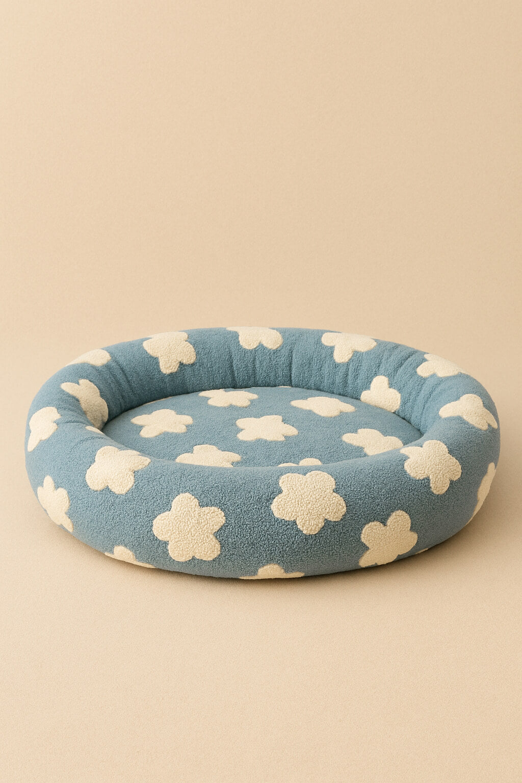 Super Soft Cloud Dog Bed 30", Plush & Anti Slip Bottom