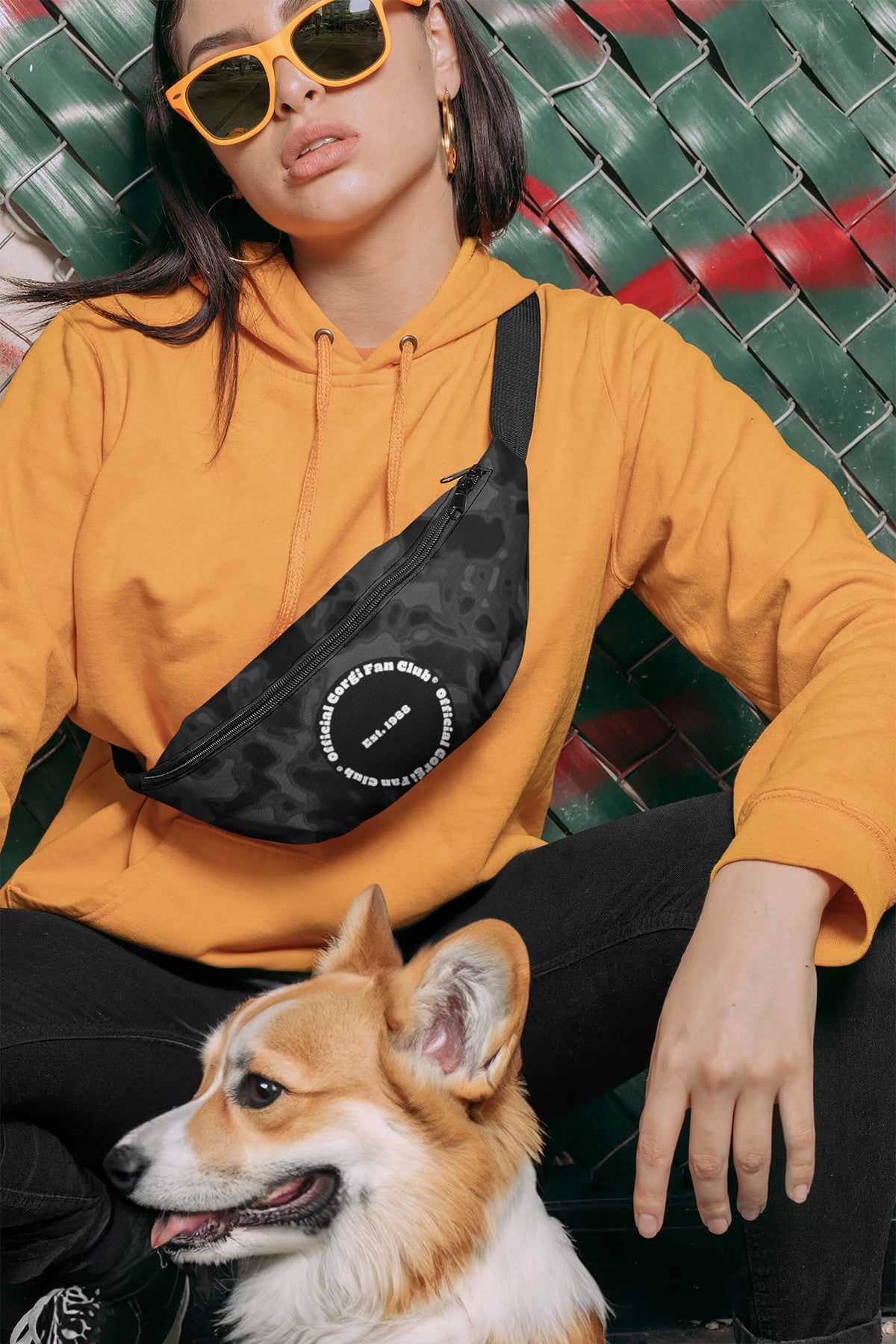 Official Corgi Fan Club© Elite Camo Fanny Pack