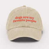 Dogs Are My Favorite People Embroidered Cap