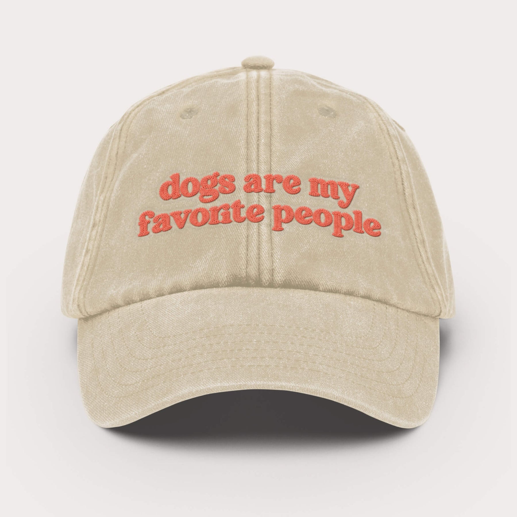 Dogs Are My Favorite People Embroidered Cap