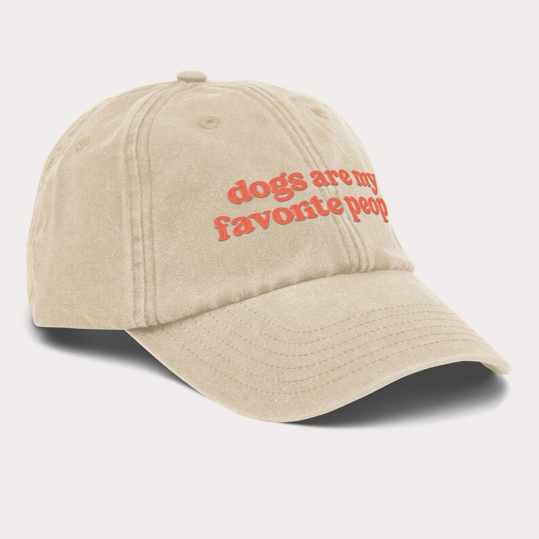 Dogs Are My Favorite People Embroidered Cap