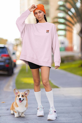 Premium Corgi Pocket Pal Unisex Sweatshirt