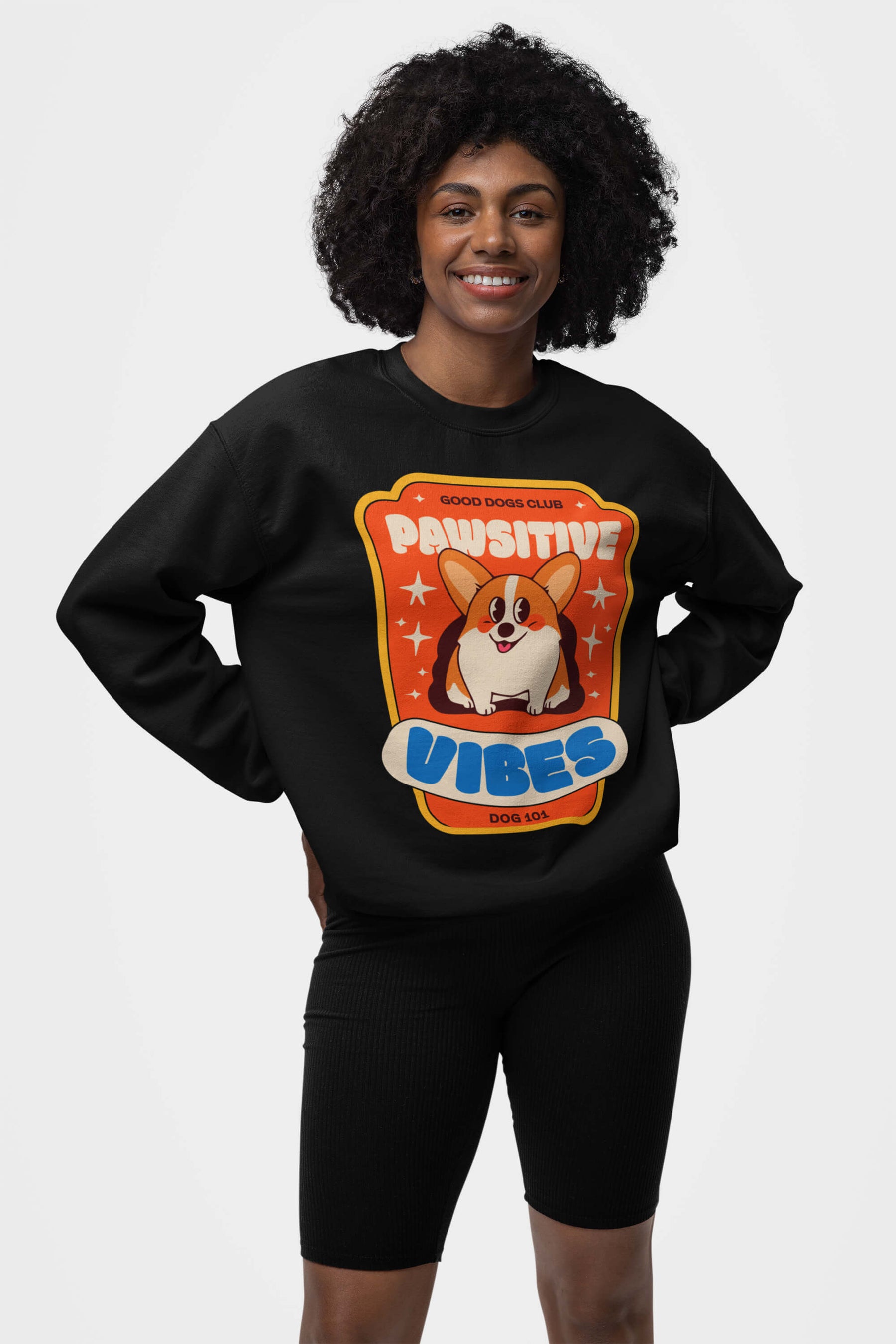 Pawsitive Vibes Corgi Premium Sweatshirt