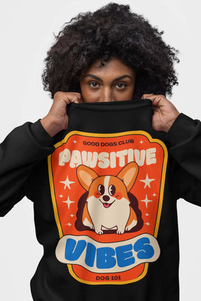 Pawsitive Vibes Corgi Premium Sweatshirt