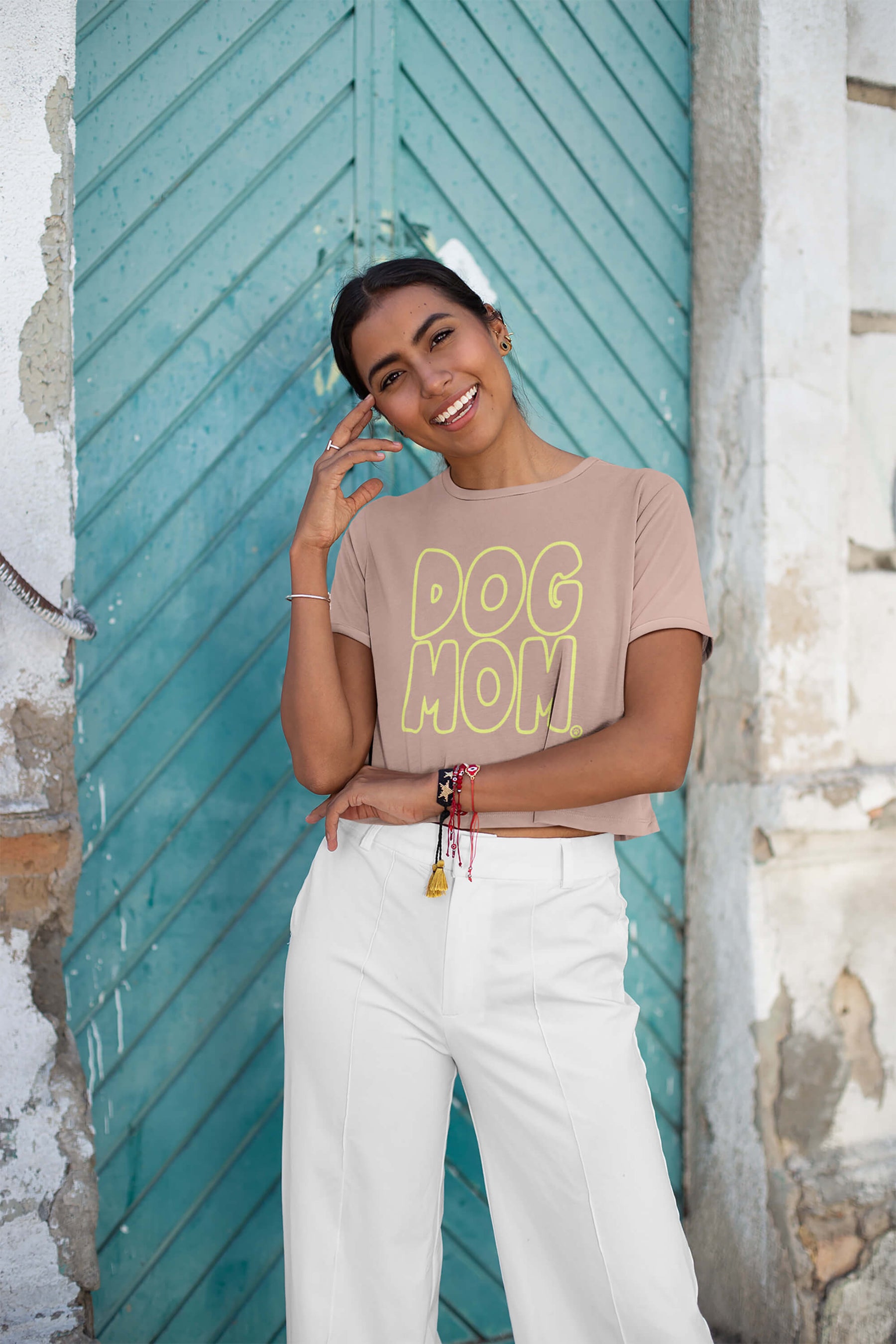 Oversized Dog Mom Crop Top