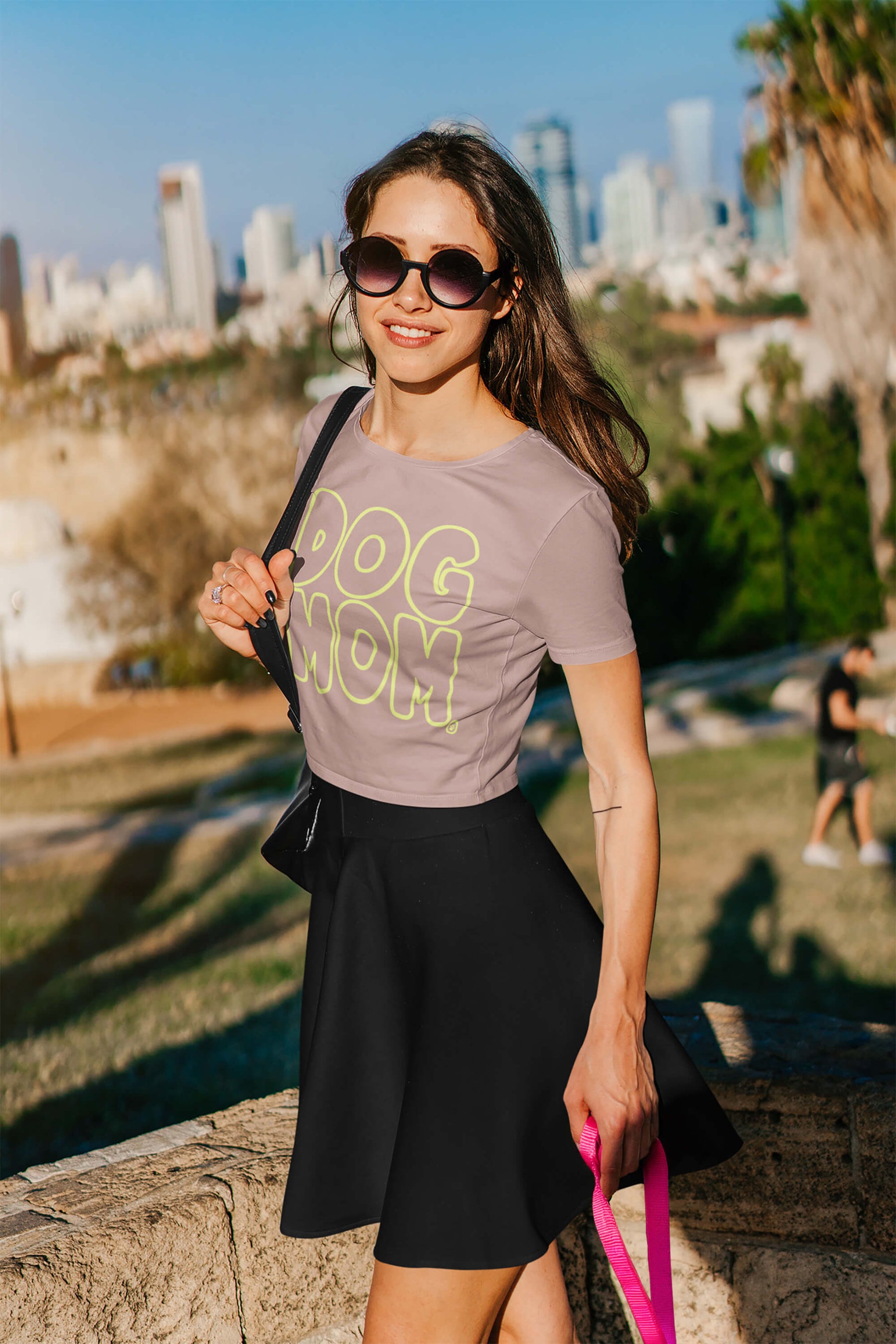 Oversized Dog Mom Crop Top