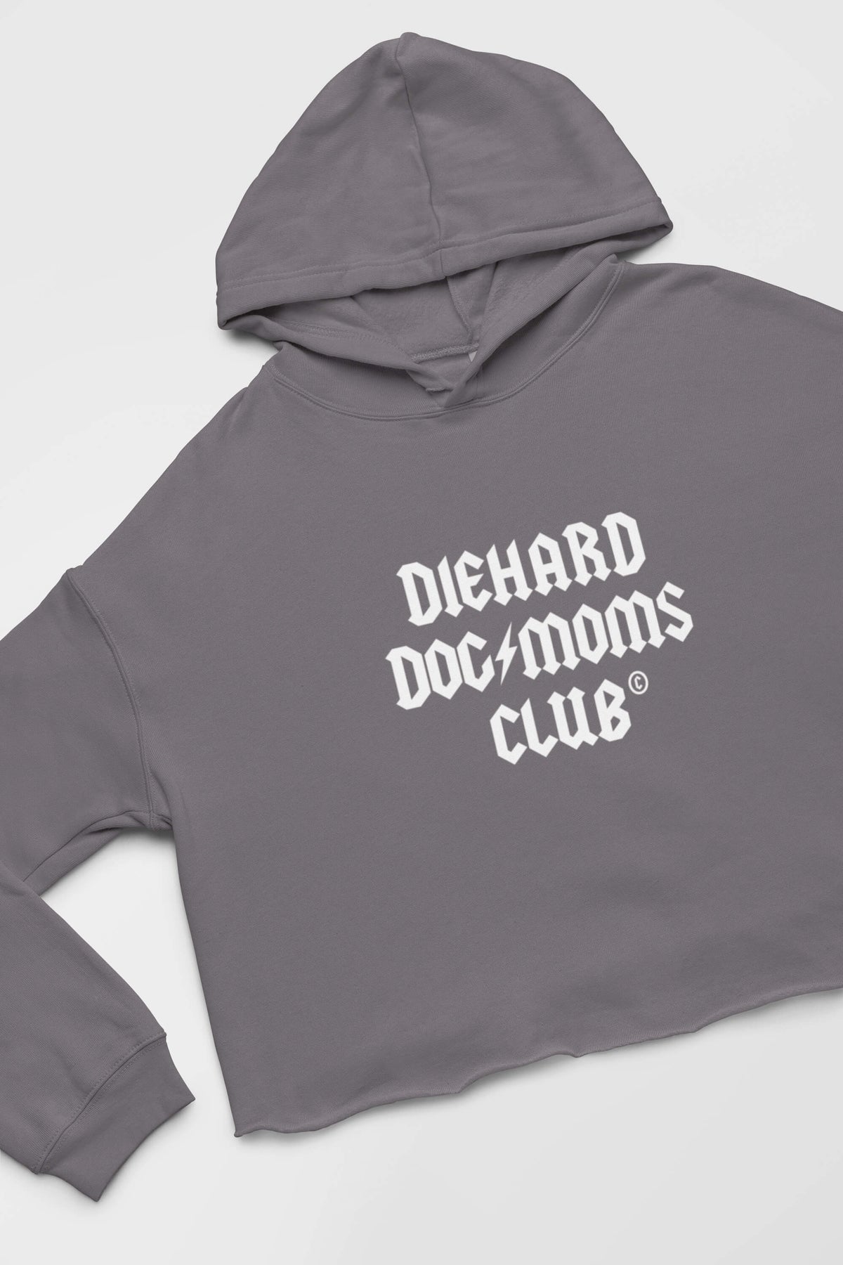 Diehard Dog Moms Club Supreme Crop Hoodie