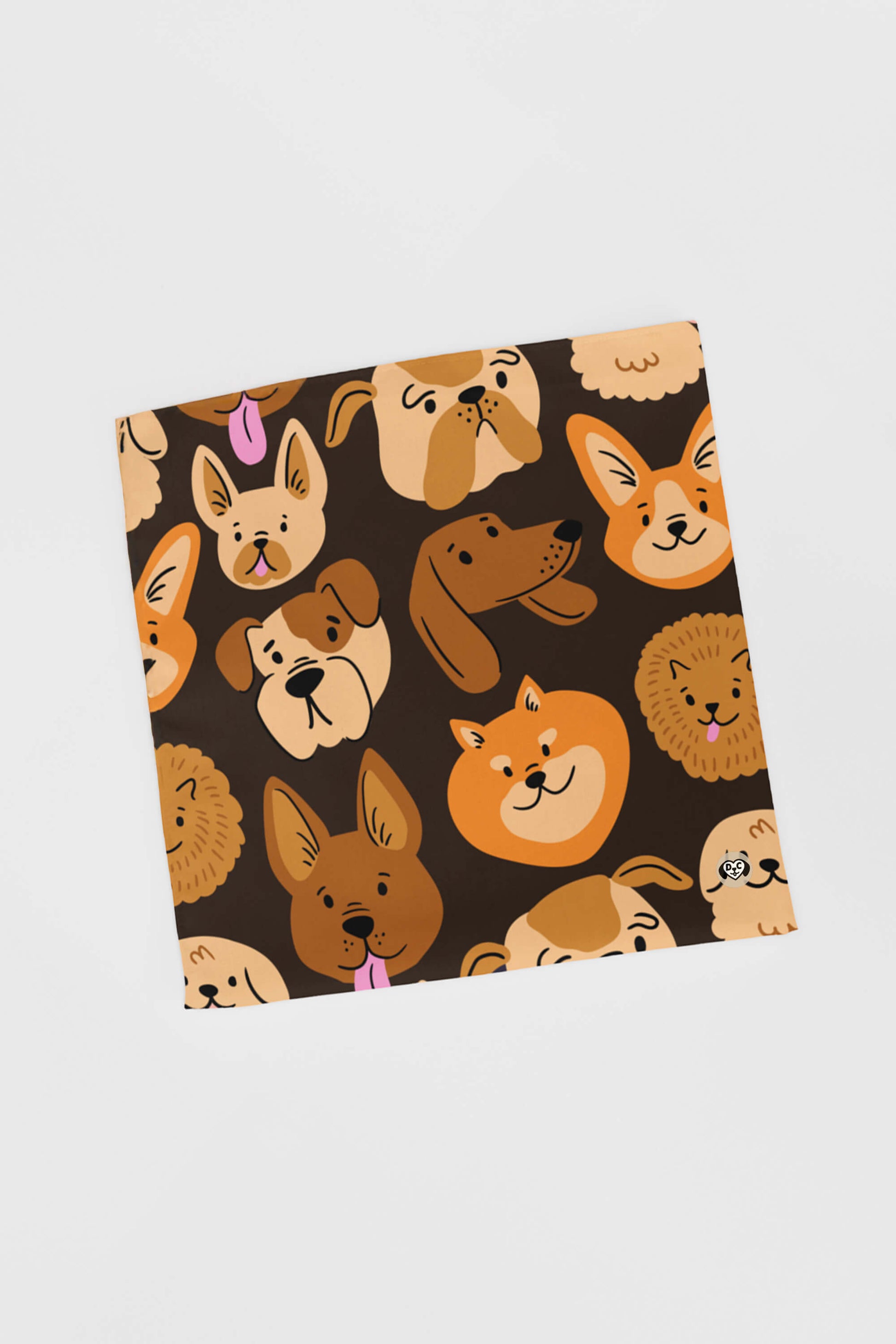 Chocolate Furry Friends Pet Bandana - Dogloverclothing.com