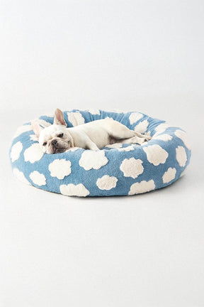 Super Soft Cloud Dog Bed 30", Plush & Anti Slip Bottom