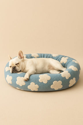 Super Soft Cloud Dog Bed 30", Plush & Anti Slip Bottom
