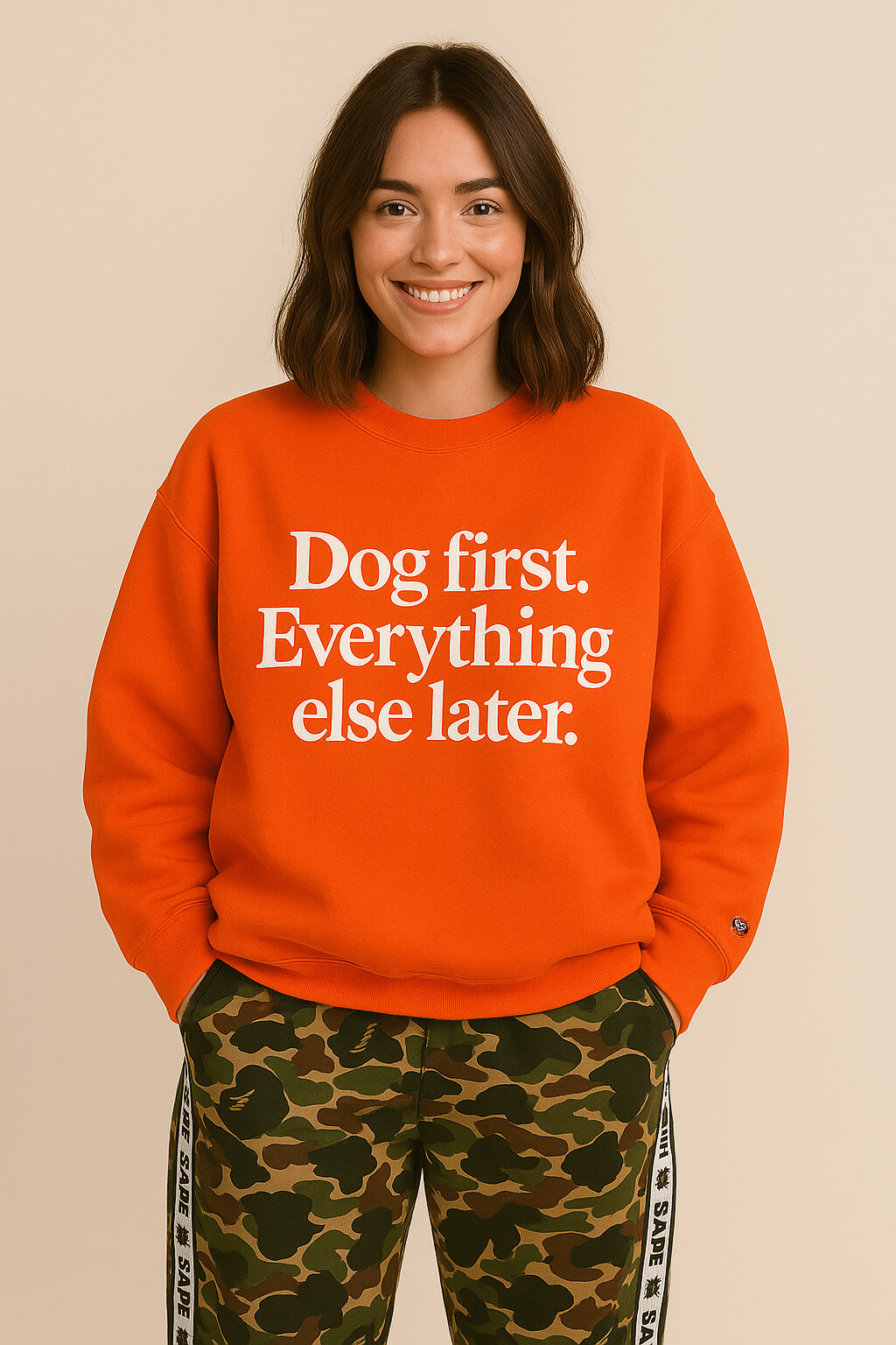 Funny Dog First Unisex Sweatshirt