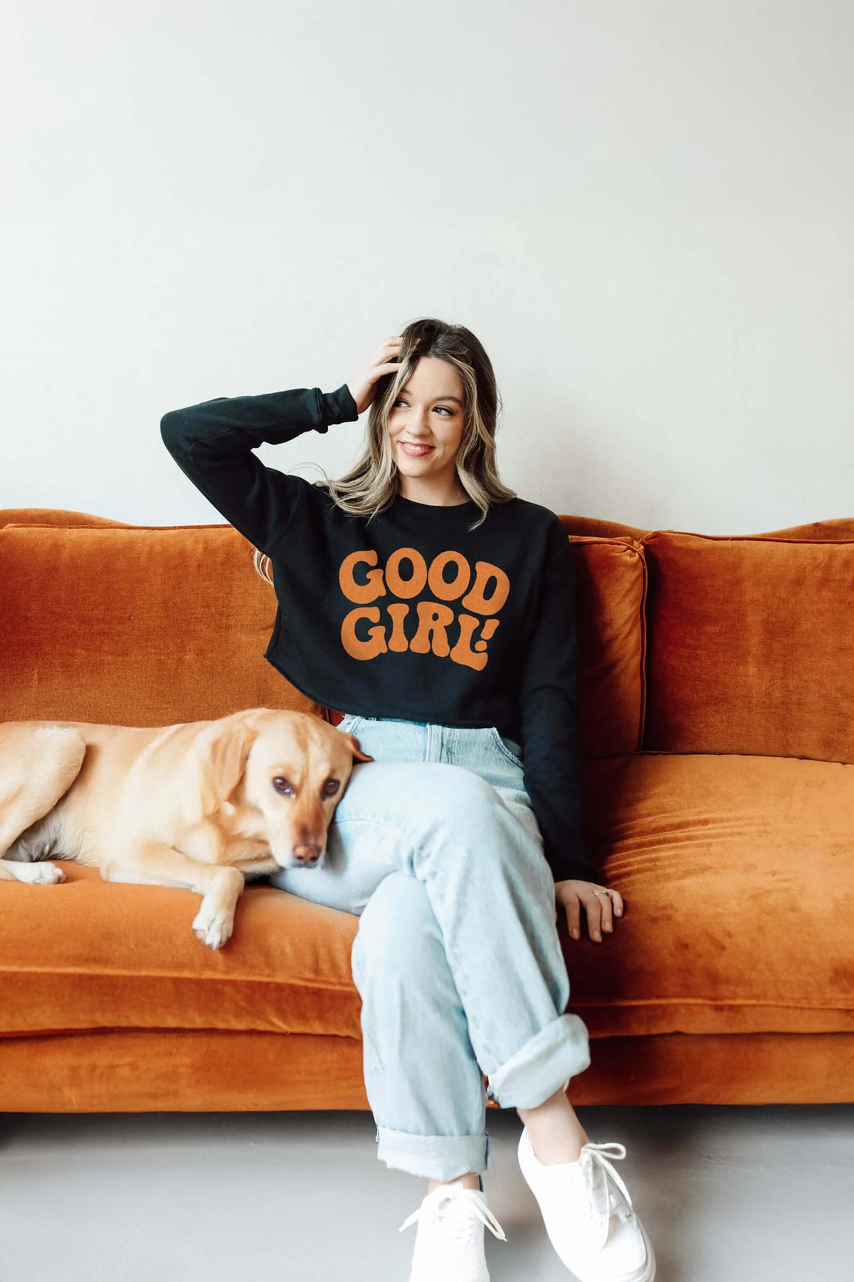 Good Girl Premium Crop Sweatshirt