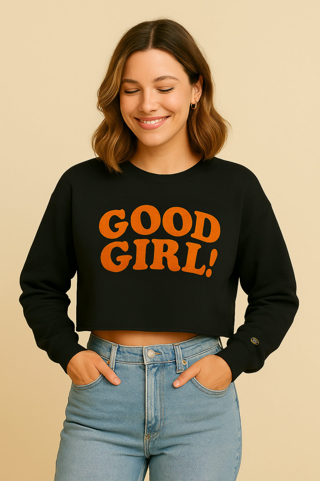 Good Girl Premium Crop Sweatshirt