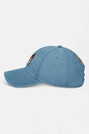 Premium Tricolor Corgi Denim Cap - Dogloverclothing.com
