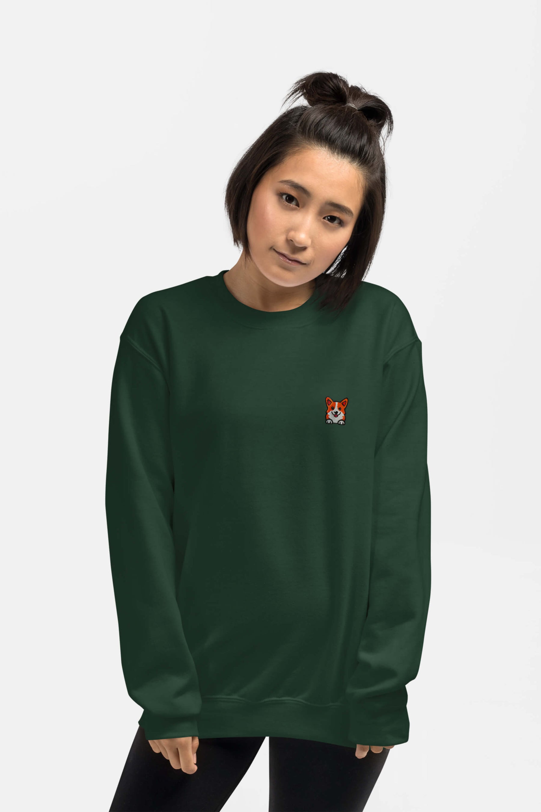 Premium Corgi Pocket Pal Unisex Sweatshirt