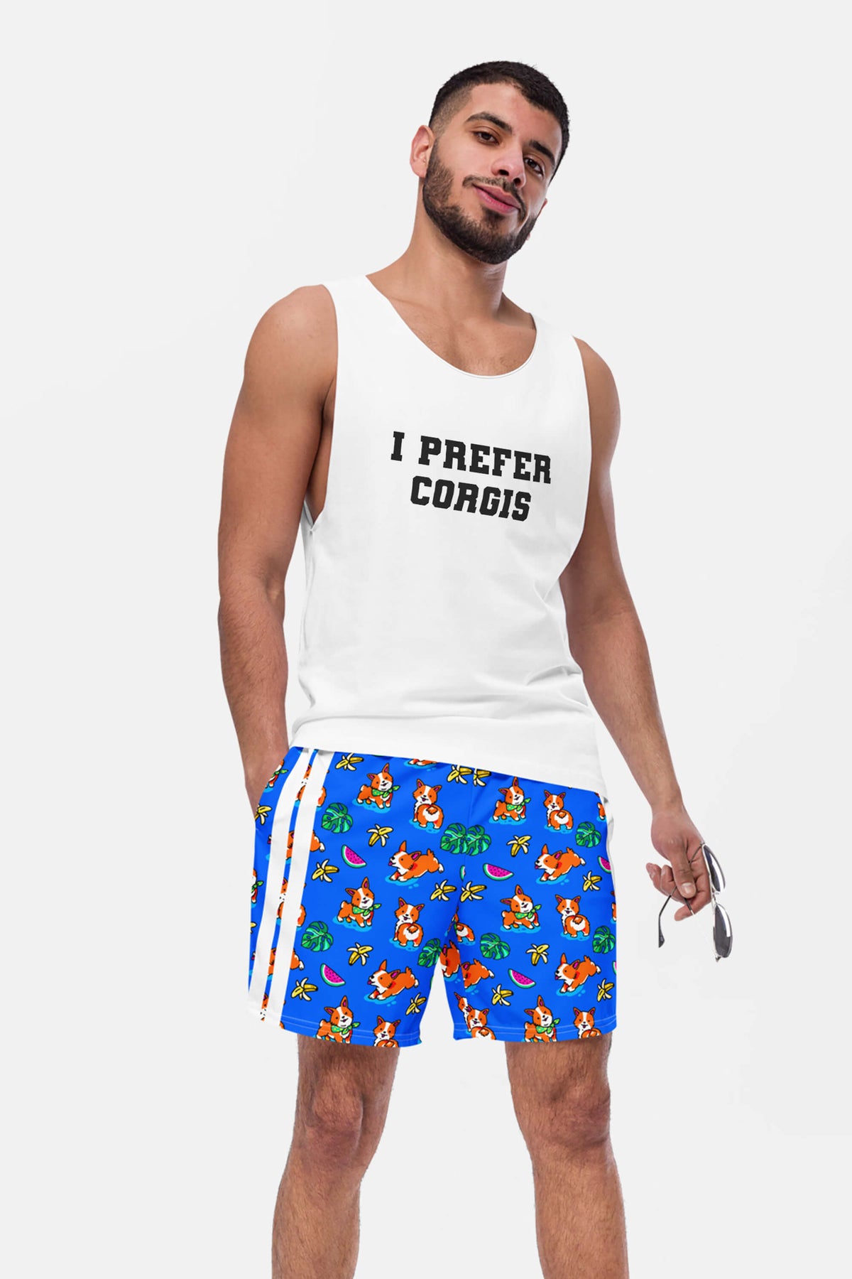 Iconic "I Prefer Corgis" Super Tank Top