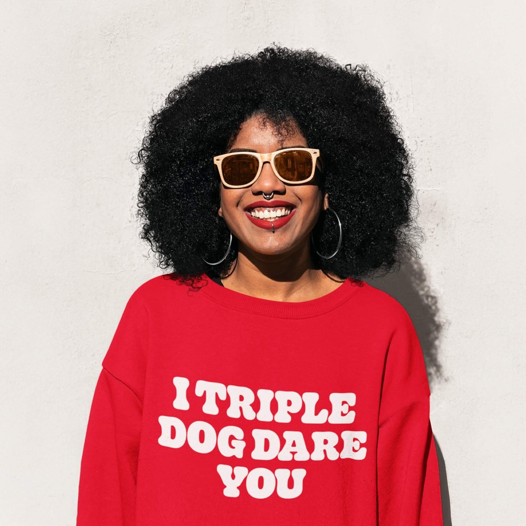 I Triple Dog Dare You Unisex Sweater