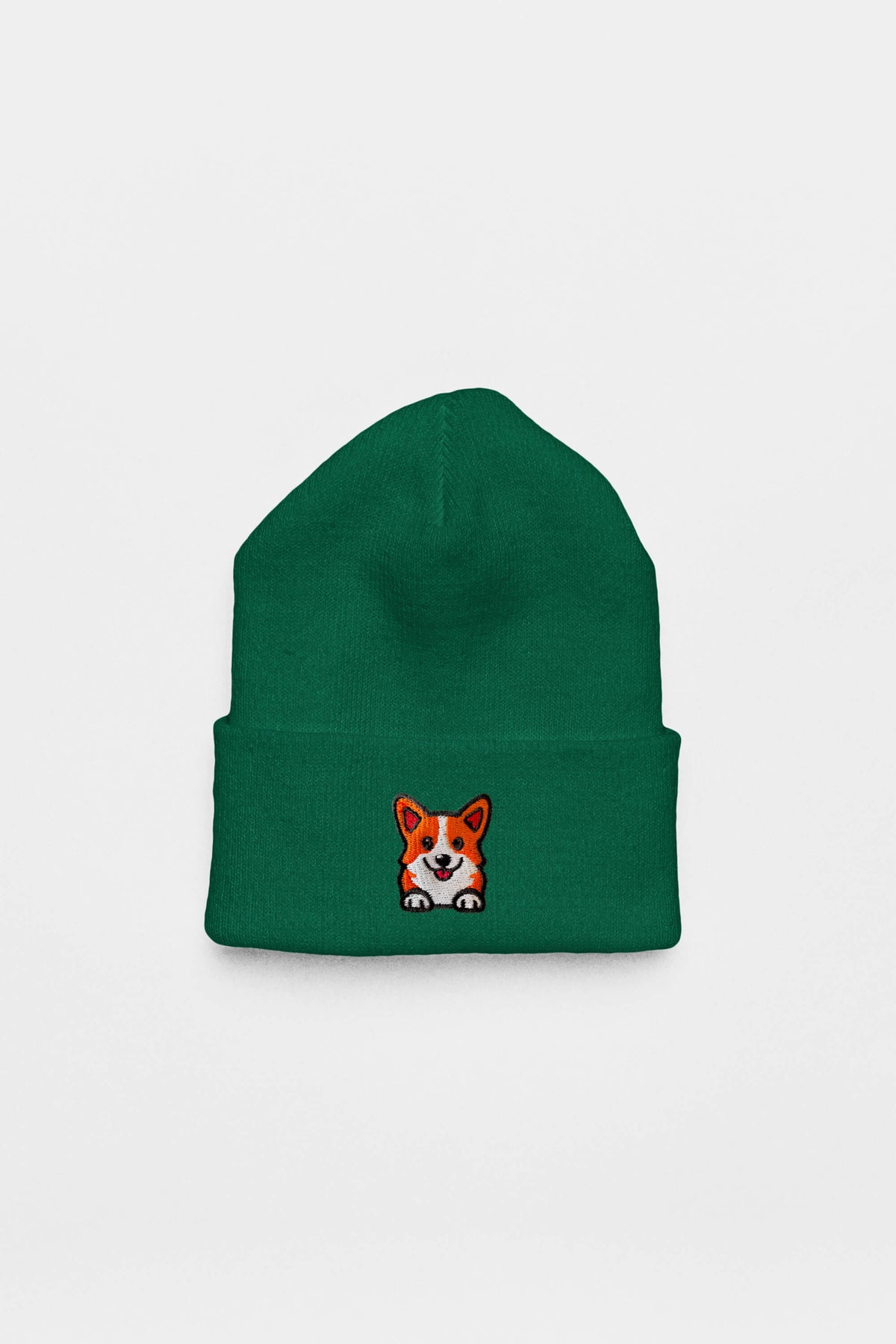 Cozy Corgi Patch Beanie