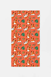 Tropical Corgi Chill Out Premium Towel