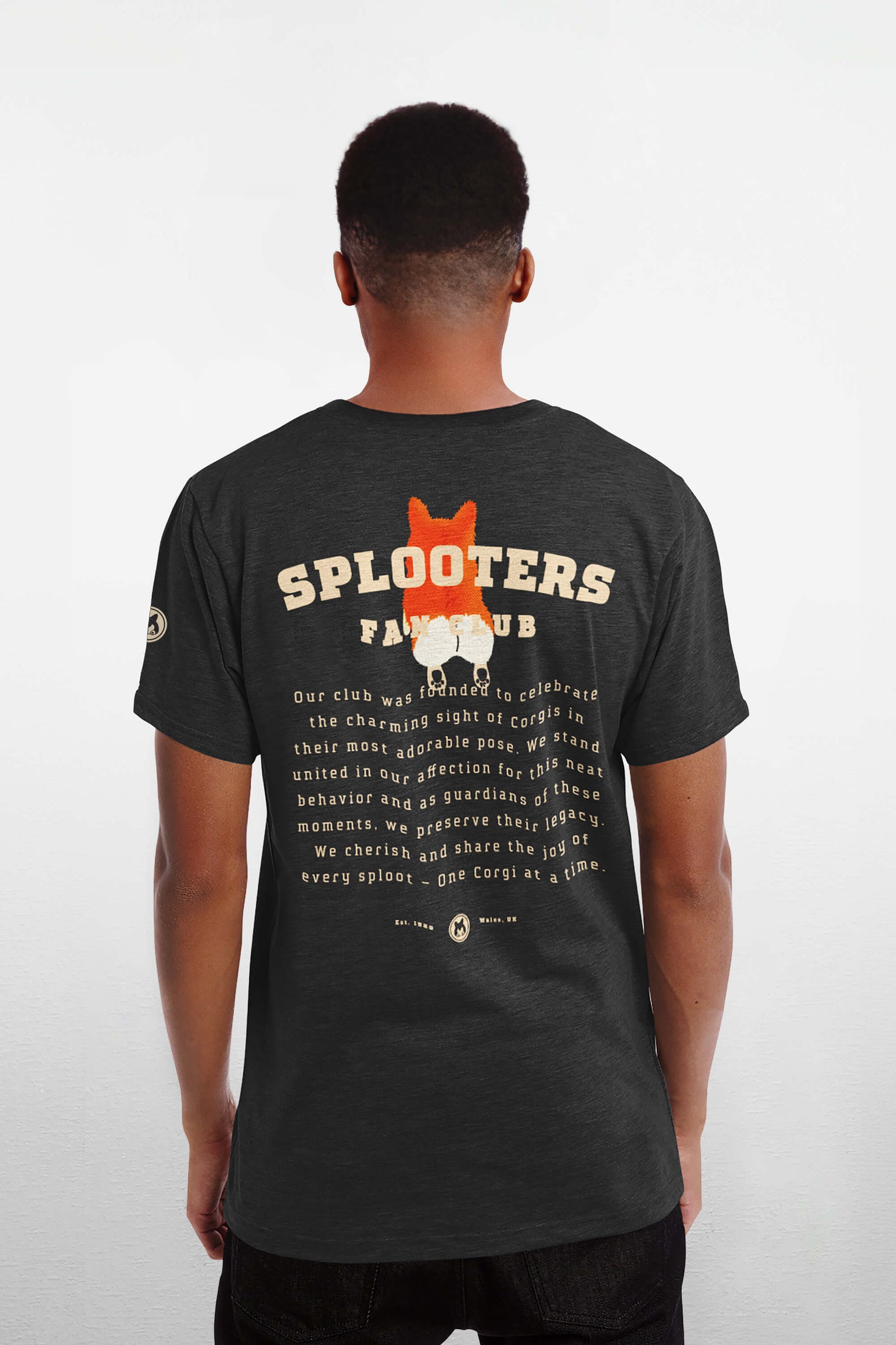 Official Splooting Corgi Fan Club T-Shirt