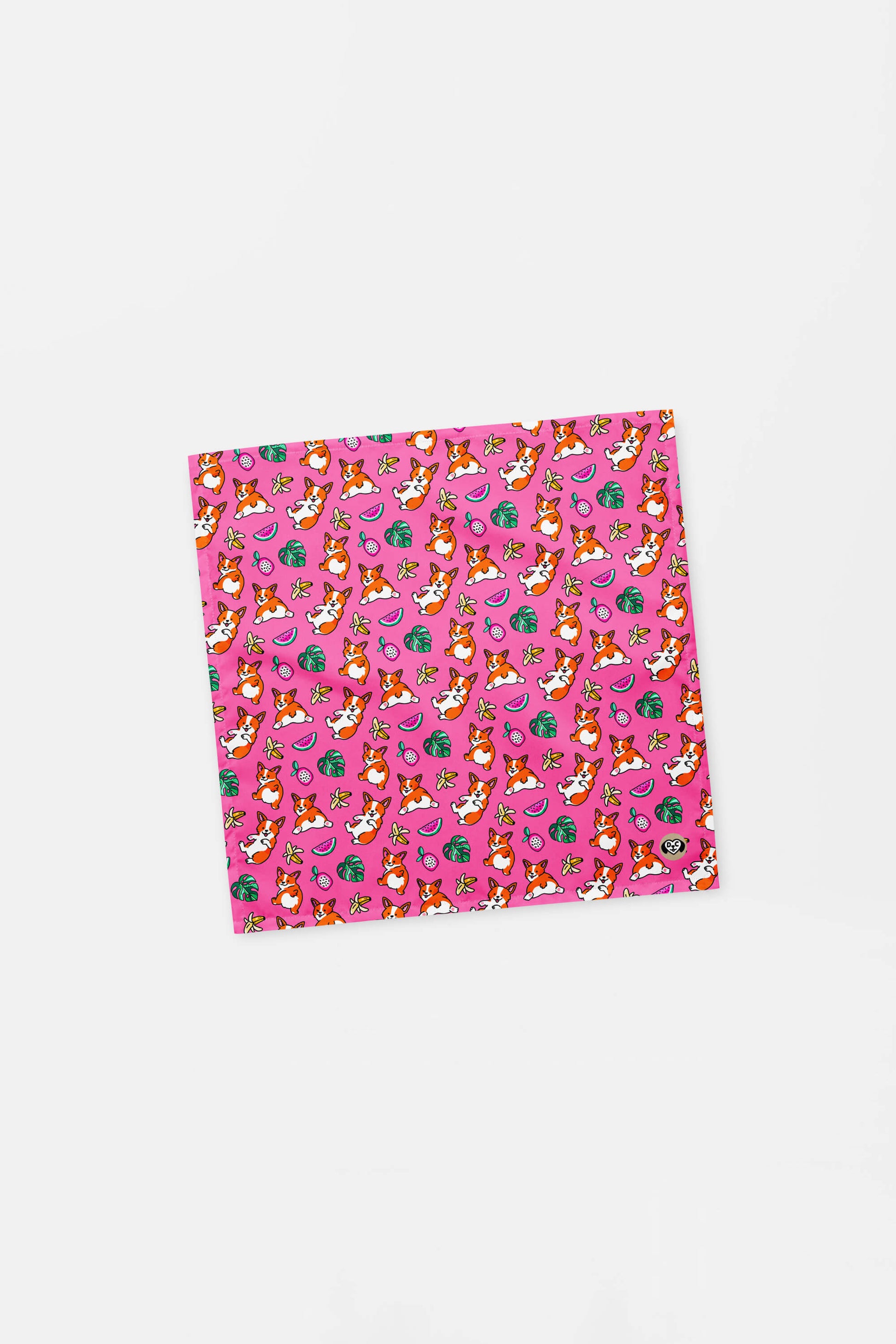 Tropical Corgi Paradise Pet Bandana Pink - Dogloverclothing.com