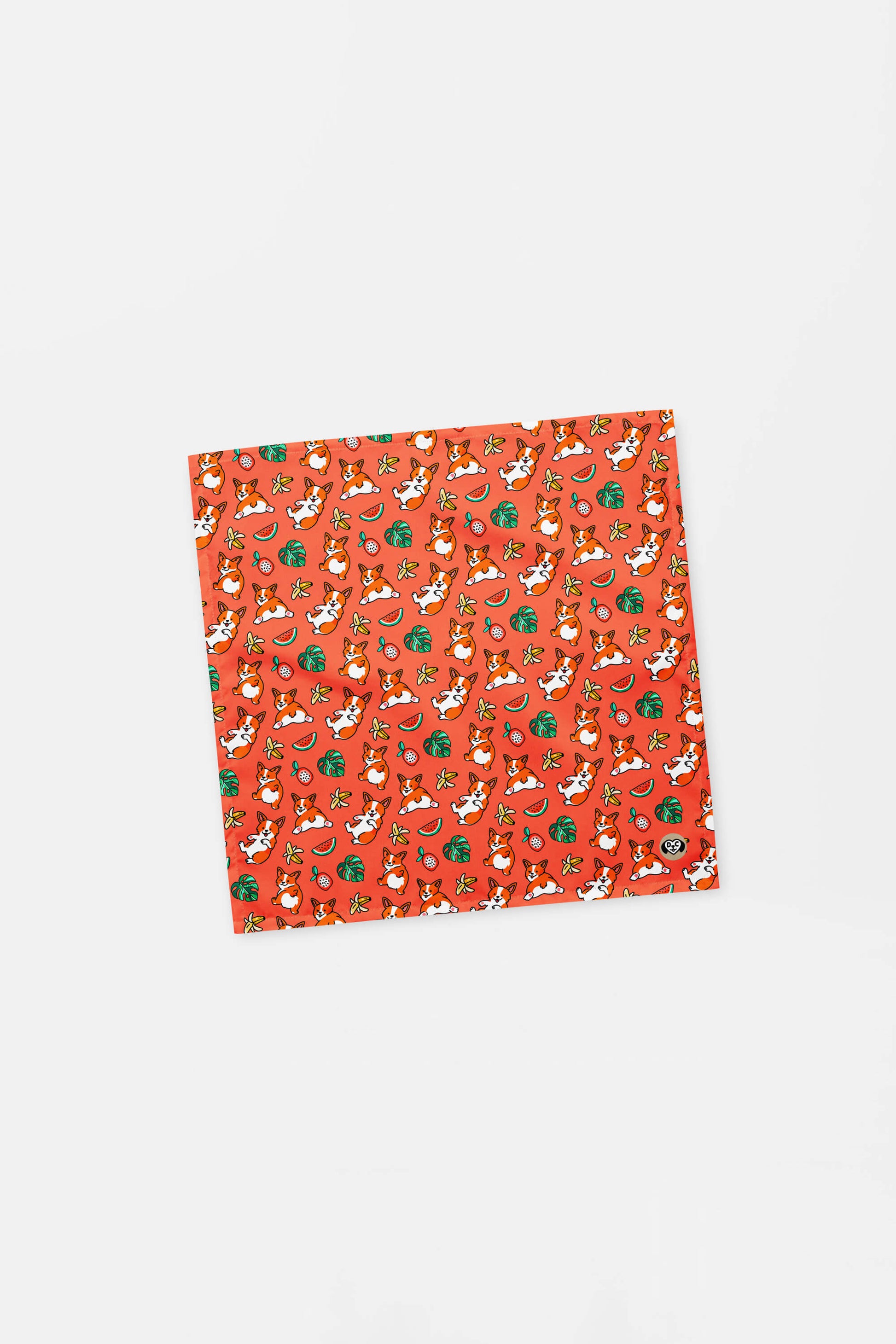 Tropical Corgi Paradise Pet Bandana Orange - Dogloverclothing.com