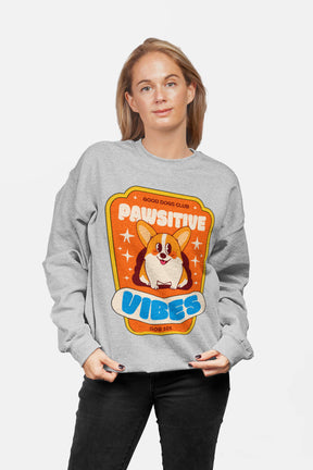 Pawsitive Vibes Corgi Premium Sweatshirt