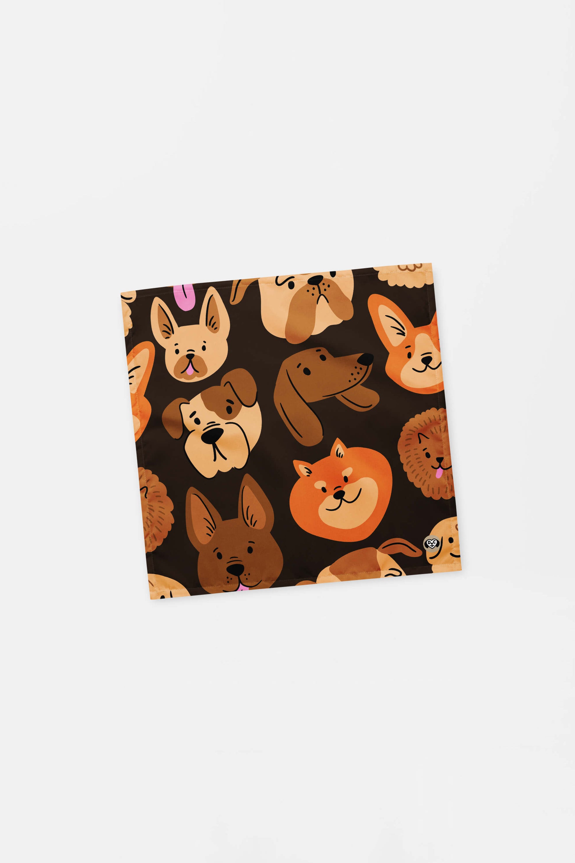 Chocolate Furry Friends Pet Bandana - Dogloverclothing.com