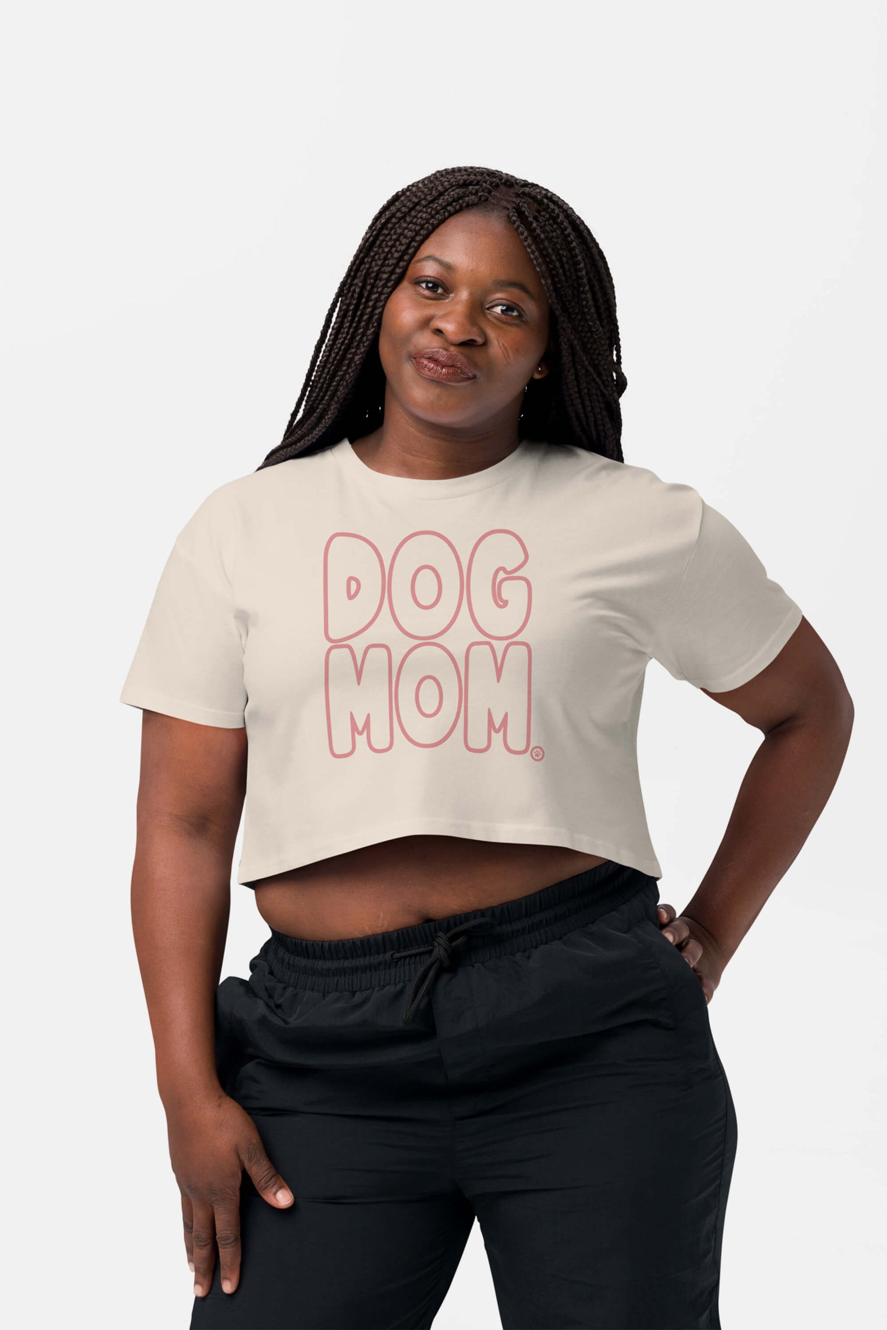 Oversized Dog Mom Crop Top