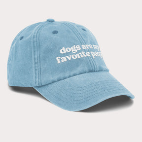 Dogs Are My Favorite People Embroidered Cap