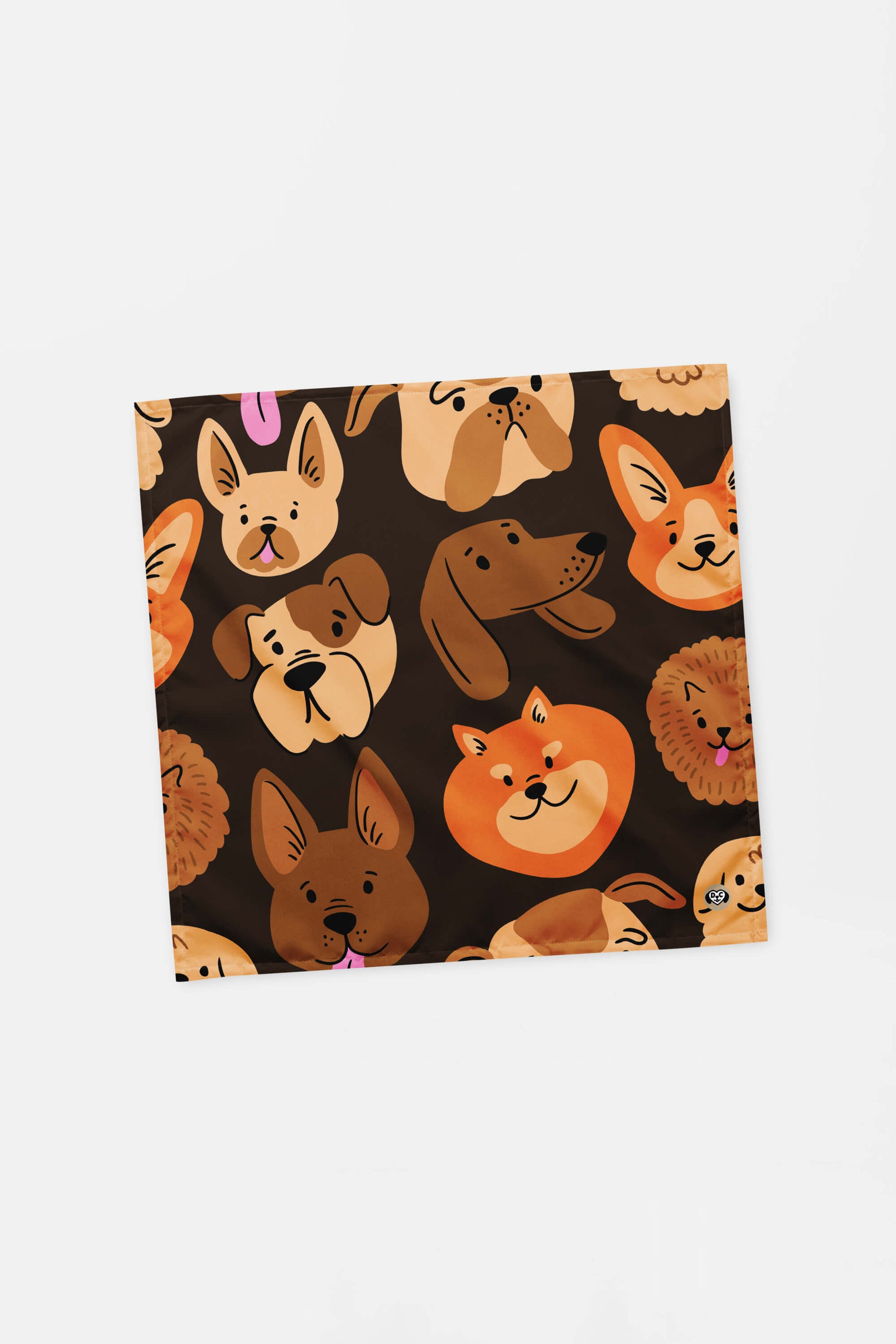 Chocolate Furry Friends Pet Bandana - Dogloverclothing.com