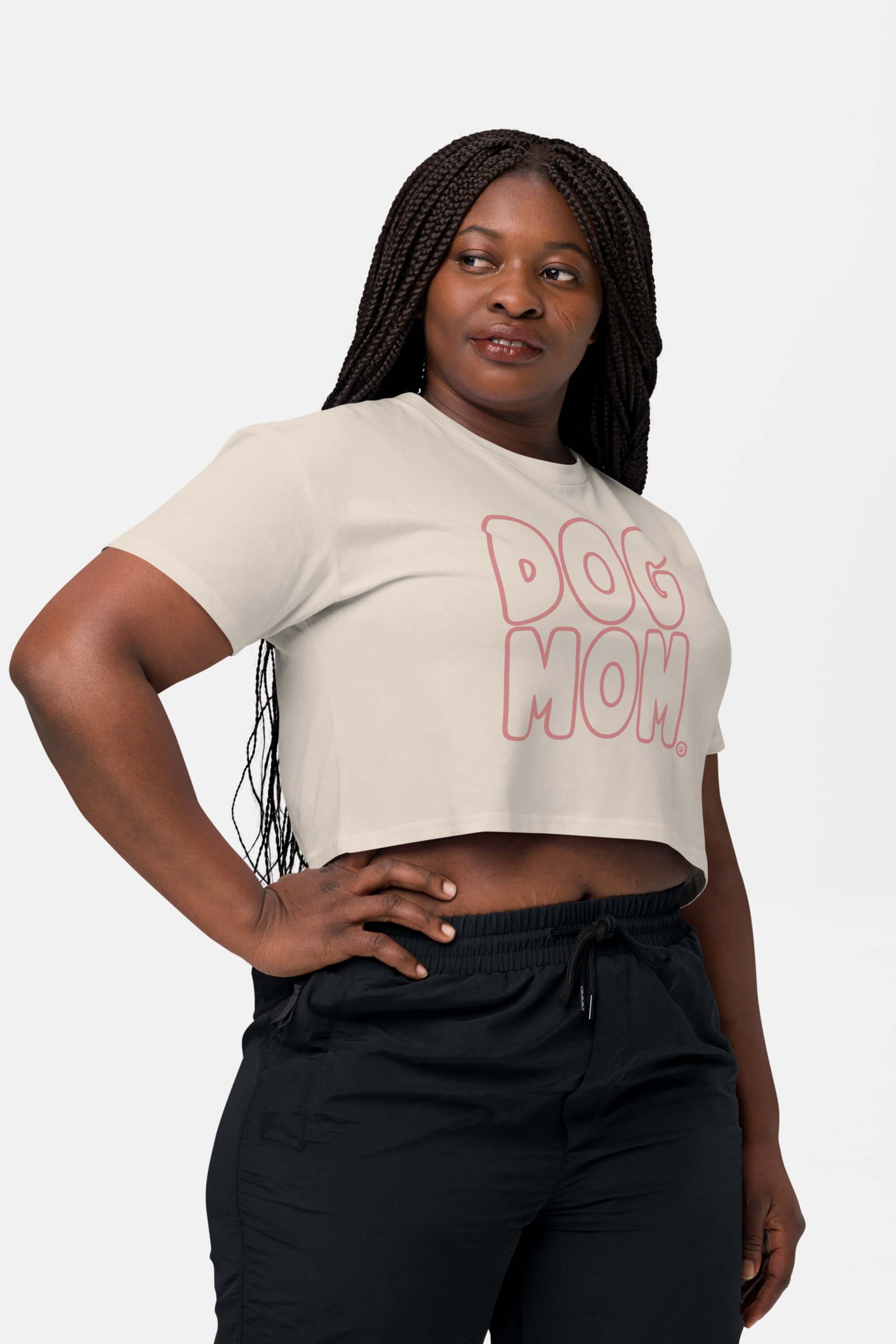 Oversized Dog Mom Crop Top