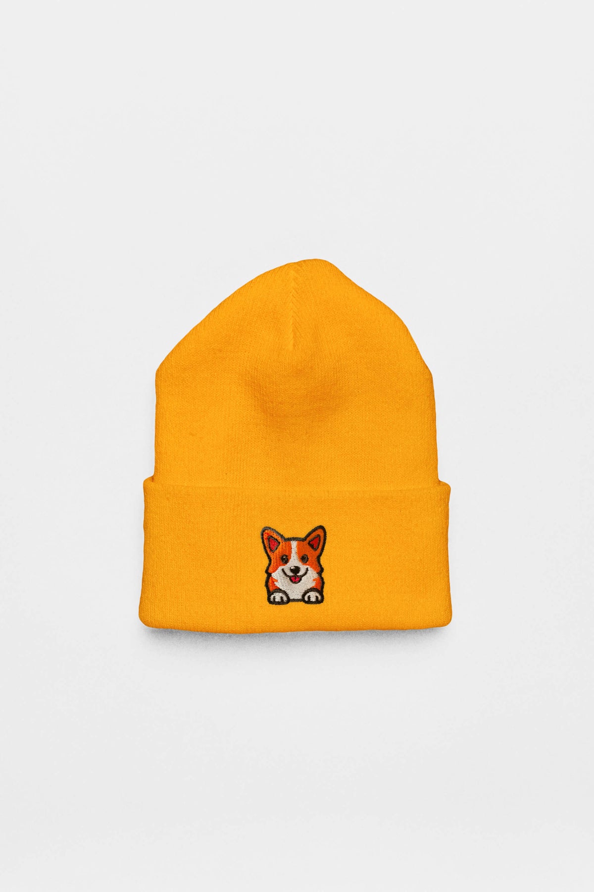 Cozy Corgi Patch Beanie