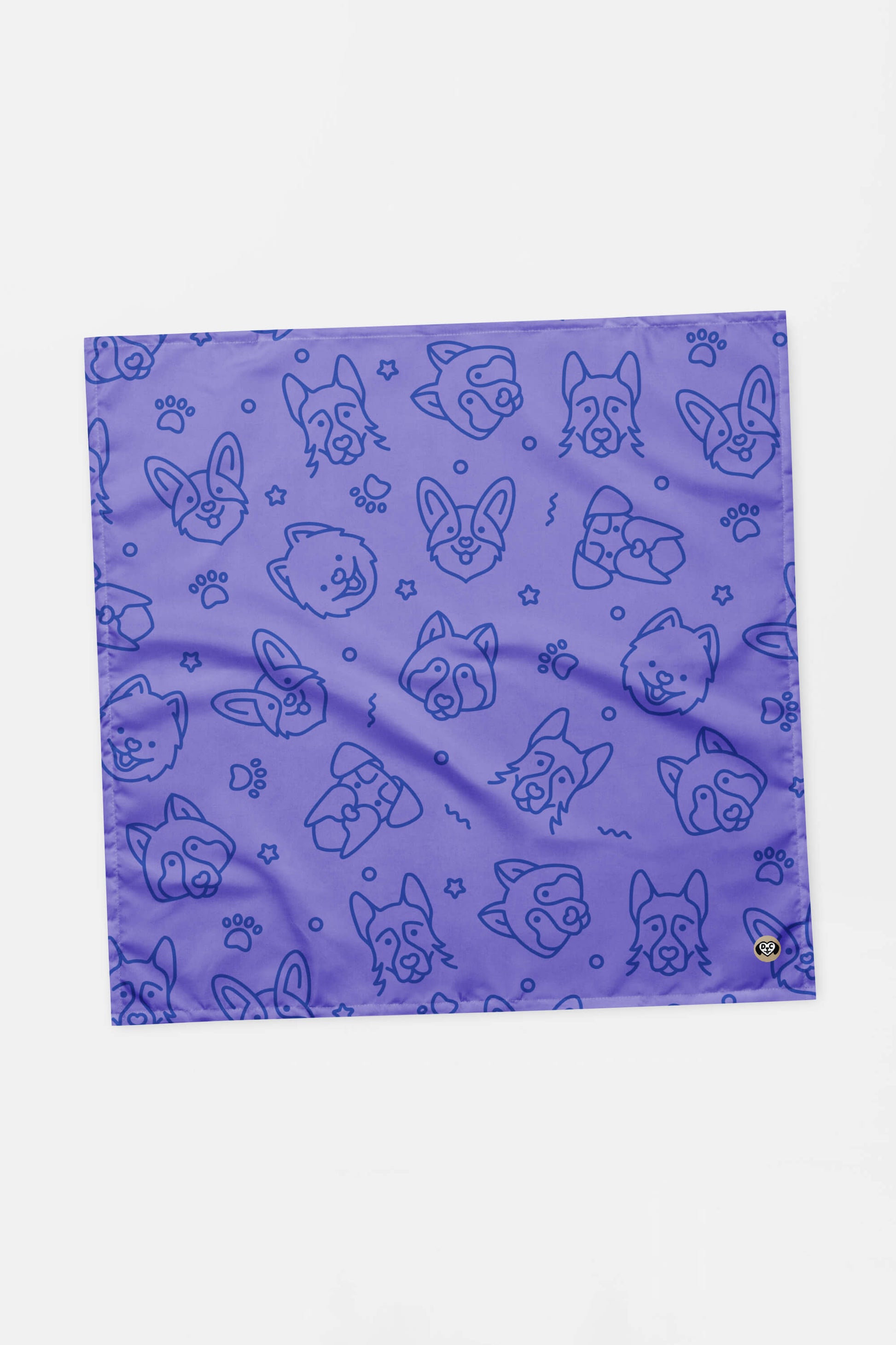 Lavender Dog Art Pet Bandana - Dogloverclothing.com