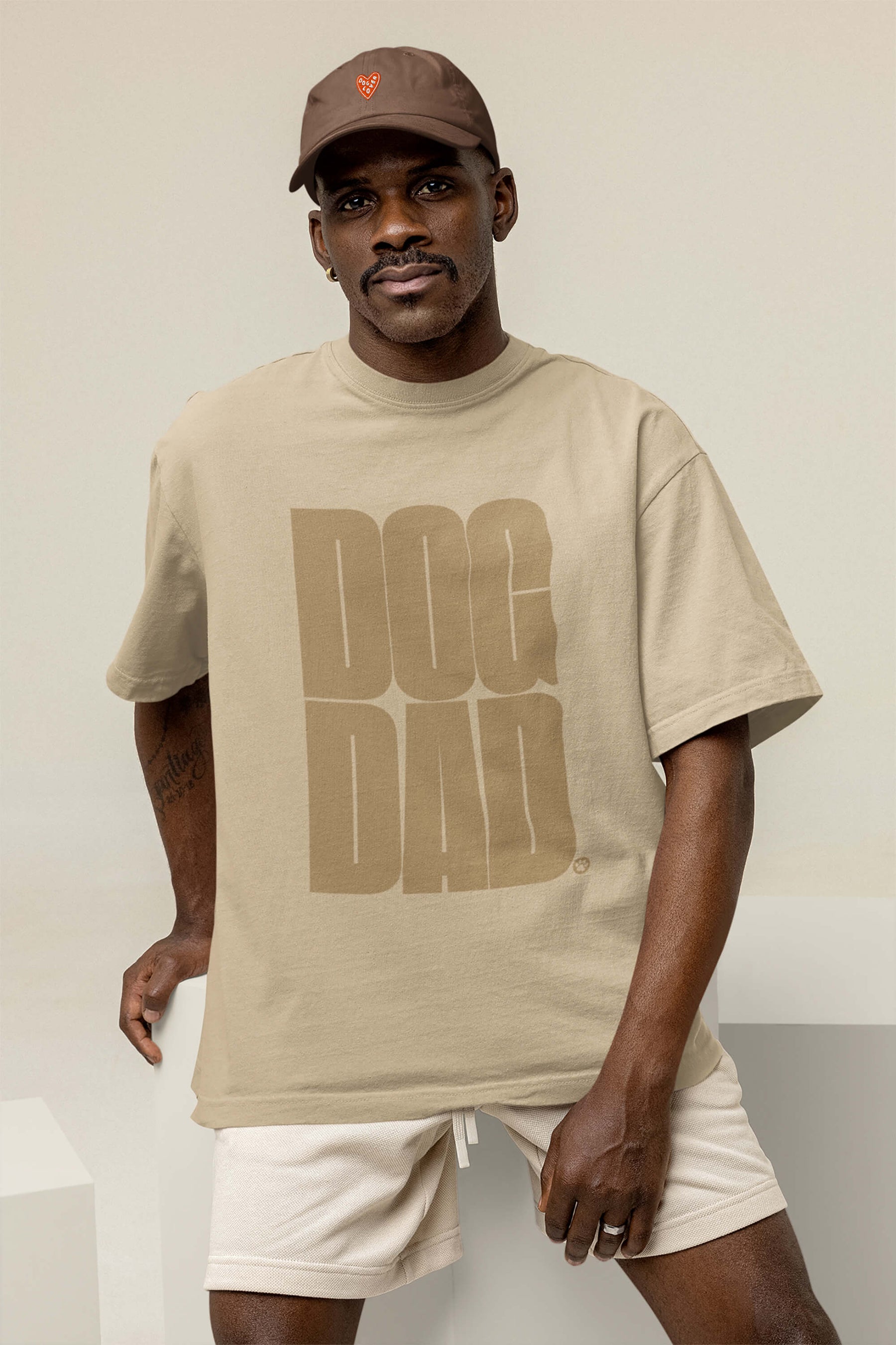 Oversized Dog Dad T-Shirt