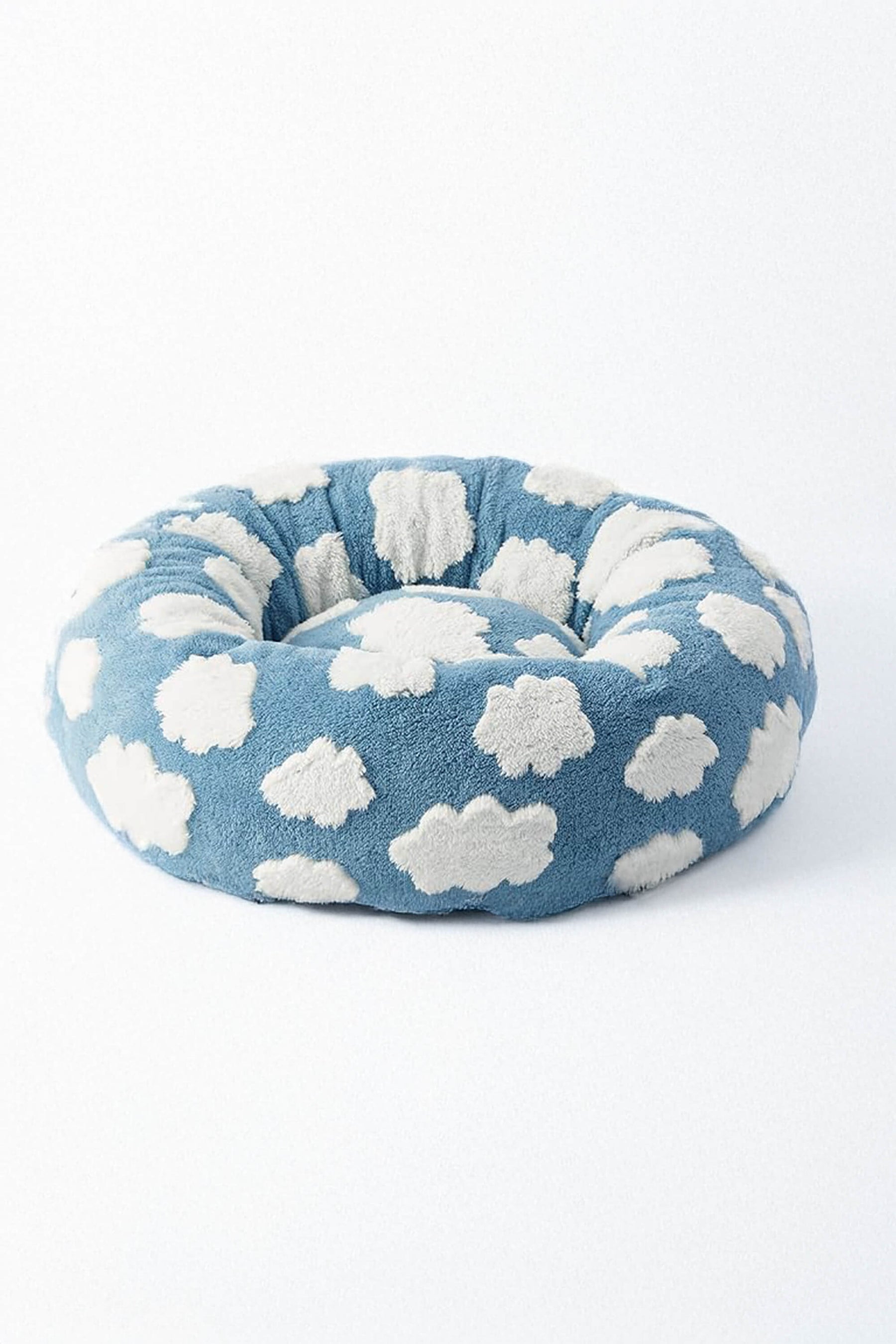 Super Soft Cloud Dog Bed 30", Plush & Anti Slip Bottom