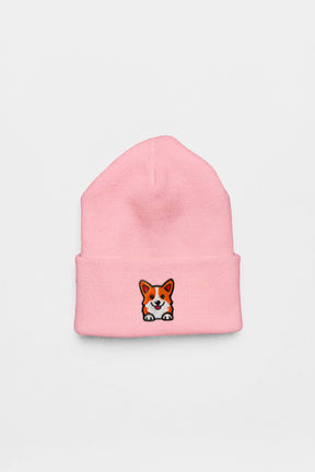 Cozy Corgi Patch Beanie