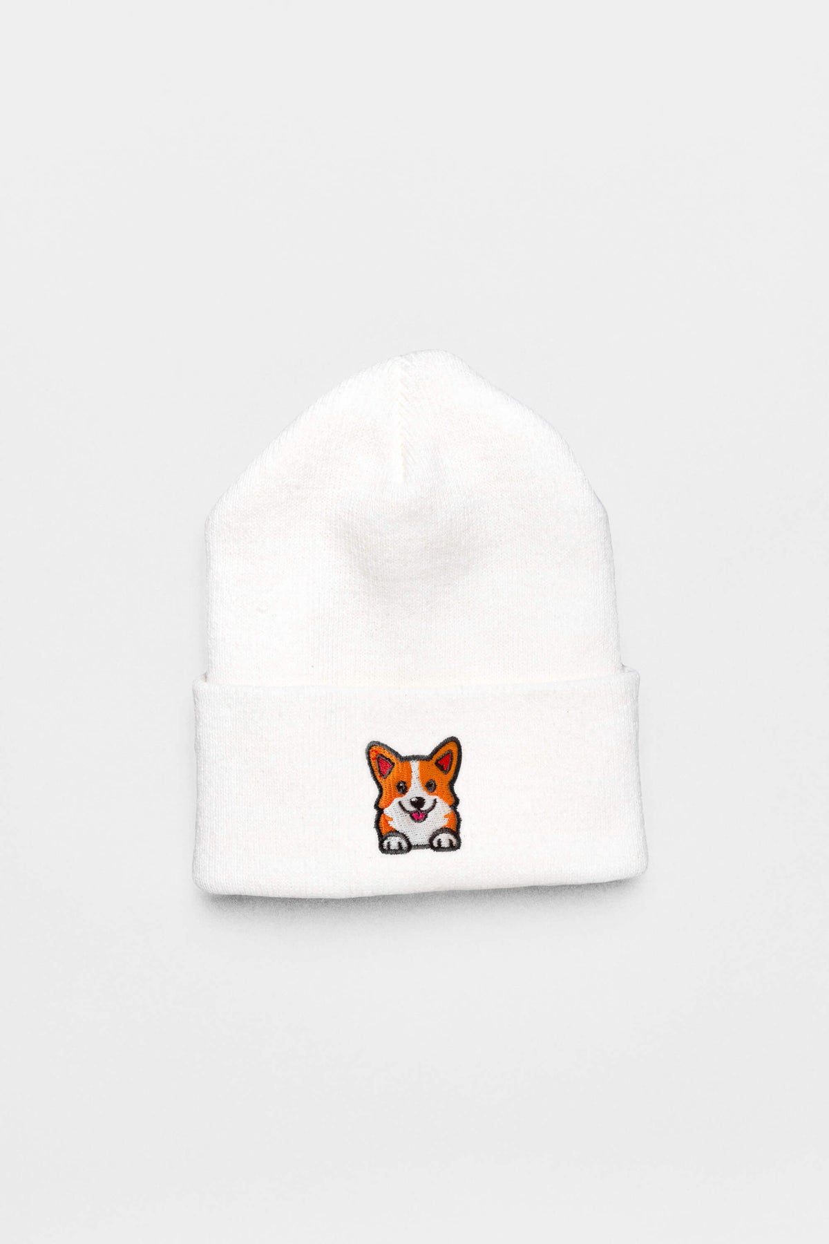 Cozy Corgi Patch Beanie