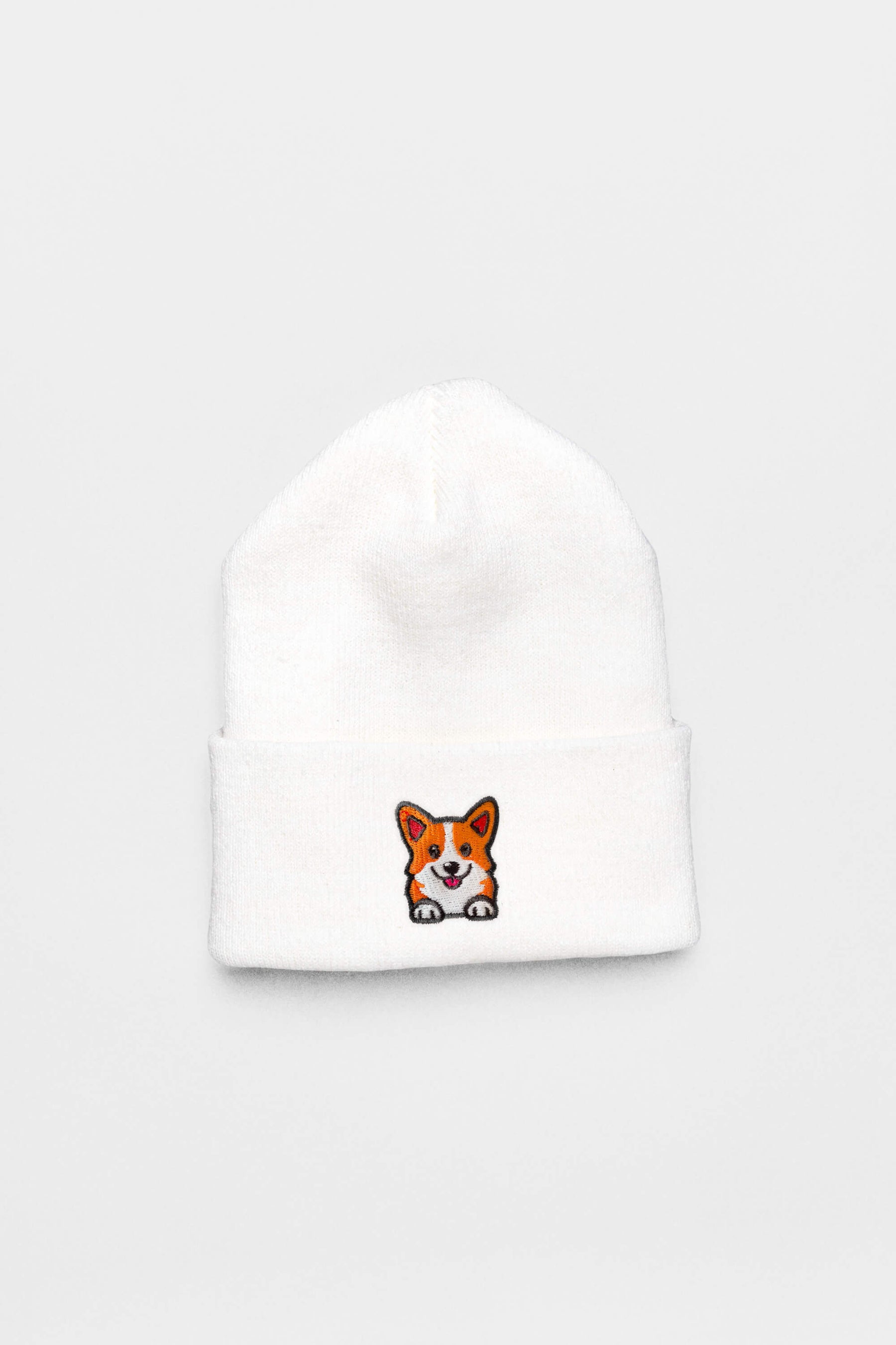 Cozy Corgi Patch Beanie