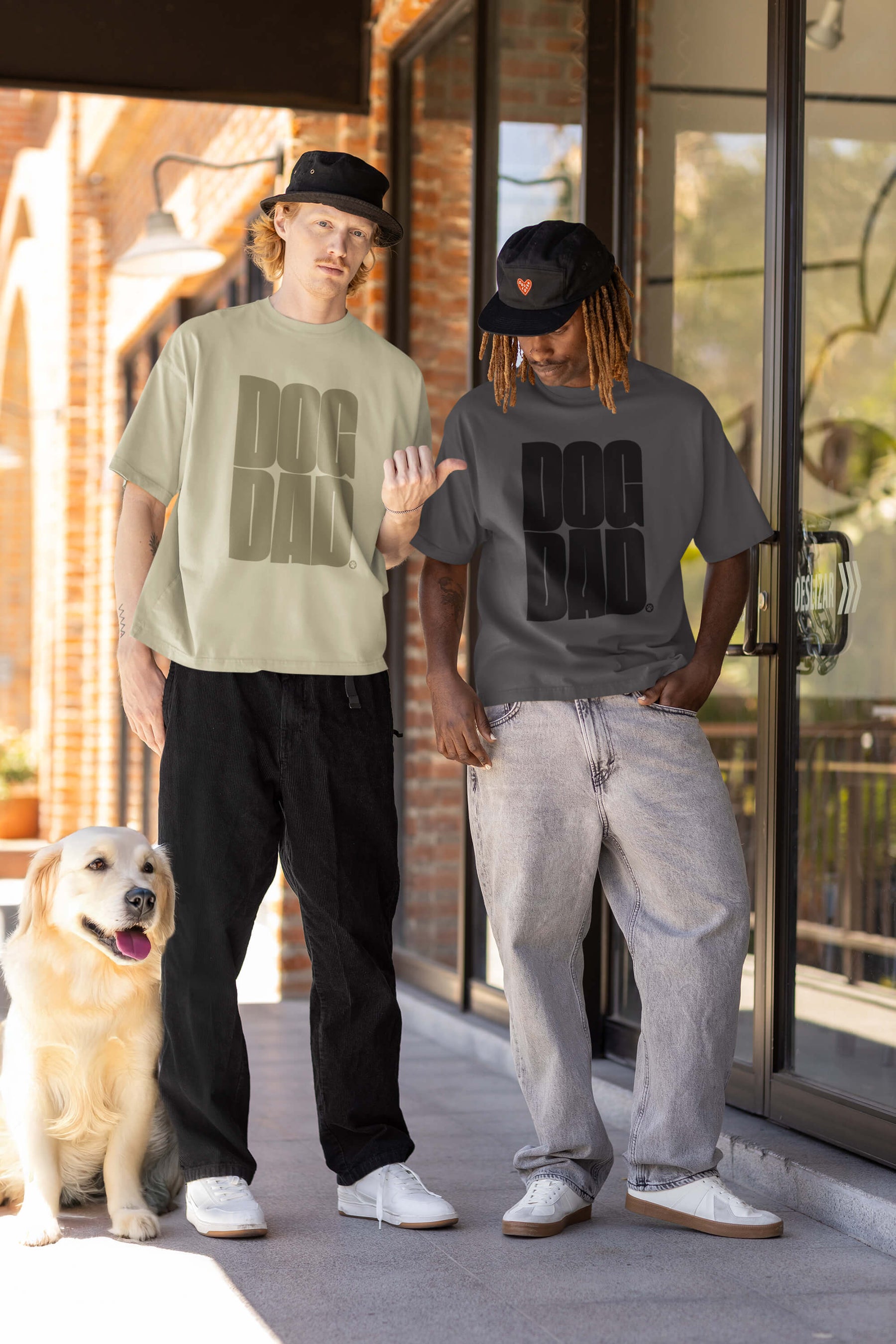 Oversized Dog Dad T-Shirt